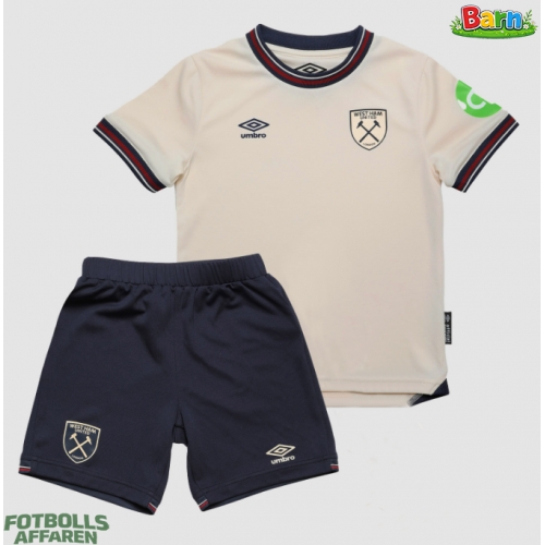 West Ham United Bortaställ Barn 2025-26 Kortärmad (+ Korta byxor)